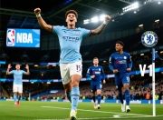 组图：英超曼城1-1切尔西恩佐读秒绝平庆祝