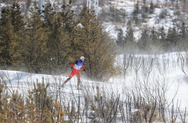 挪威越野滑雪选手速度飞驰，领奖称王